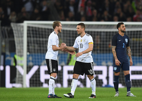 Германия - Англия 1:0 в последния мач на Лукас Подолски